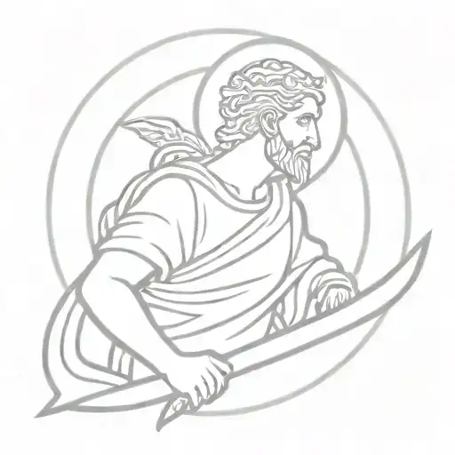 st christopher tattoo design idea