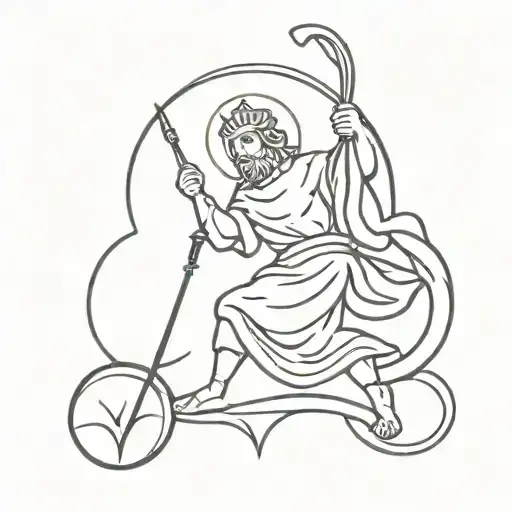 st christopher small tattoo tattoo design idea