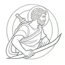 st christopher tattoo design idea