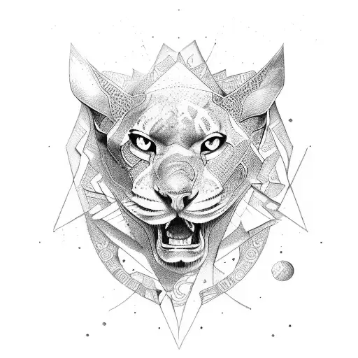 Rak s nožema tattoo design idea