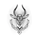springbok tattoo design idea