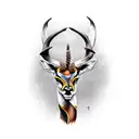 springbok tattoo design idea
