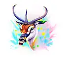 springbok tattoo design idea