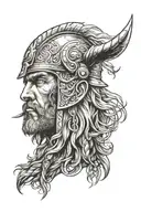 tyr Norse god tattoo design idea