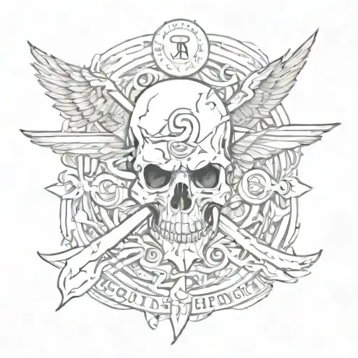 death before dishonor words tattoo design idea