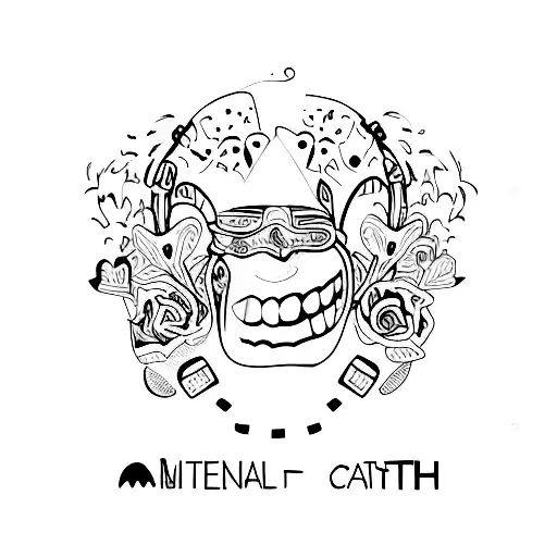 mental health car tattoo design idea