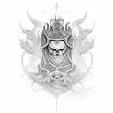  hel Jörmungandr tattoo design idea