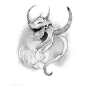  hel Jörmungandr tattoo design idea