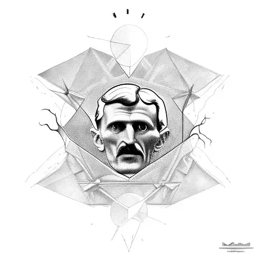 nikola tesla tattoo design idea