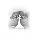 baobab tree tattoo design idea
