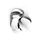 magpie tattoo design idea