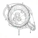 9 ball Zach Bryan song tattoo design idea