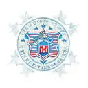 A traditional style tattoo of crossed rifles with a banner that reads 'United States Air Force' surrounded by patriotic elements tattoo design idea