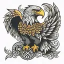 imperial eagle tattoo design idea