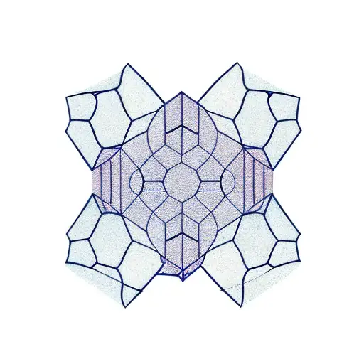 honeycomb pattern with three hexagons, inside one there should be the tour eiffel, i a second one a mountain  tattoo design idea
