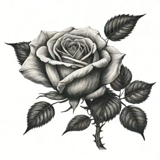 rose on inner bicep, icarus inner elbow tattoo design idea
