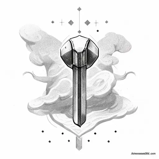 mjölnir thor's hammer tattoo design idea