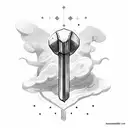 mjölnir thor's hammer tattoo design idea
