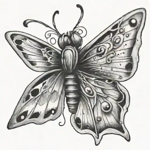 mariposa tattoo design idea