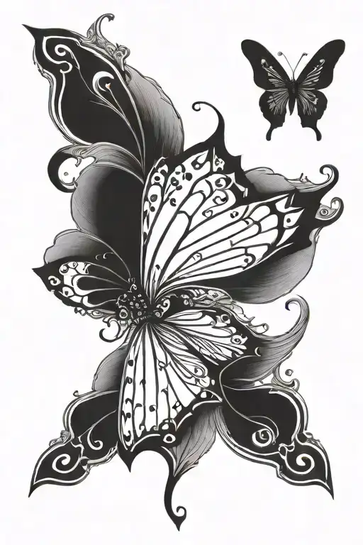mariposa tattoo design idea