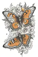 mariposa tattoo design idea