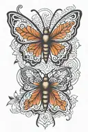 mariposa tattoo design idea