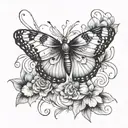 mariposa tattoo design idea