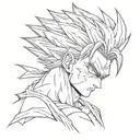 gohan llorando tattoo design idea