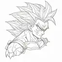 gohan llorando tattoo design idea