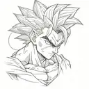 gohan llorando tattoo design idea
