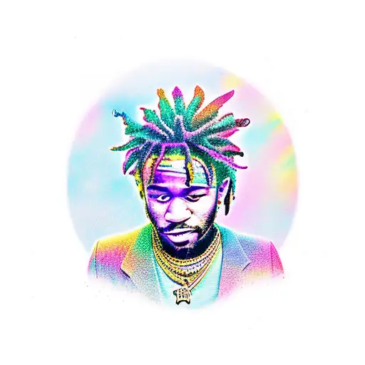 lil uzi vert inspired tattoo design idea