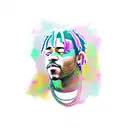 lil uzi vert inspired tattoo design idea