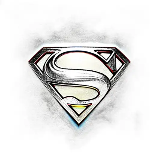 superman logo tattoo design idea
