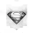 superman logo tattoo design idea