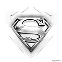 superman logo tattoo design idea