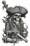 Undead Pirates tattoo design idea