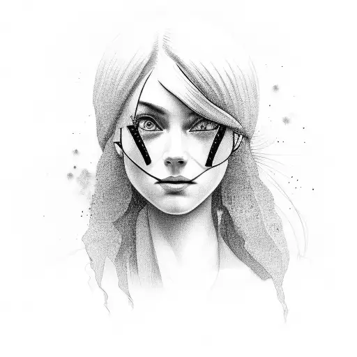 Farm girl spy tattoo design idea