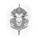 black sheep tattoo design idea