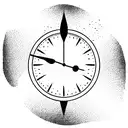 clock butterfly tattoo design idea