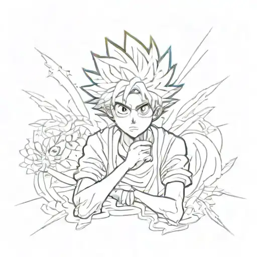 killua. Hunter x hunter lightnight tattoo design idea