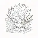 killua. Hunter x hunter lightnight tattoo design idea