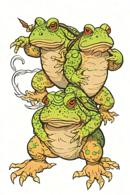 toads sumo wrestling tattoo design idea