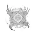 phoenix mandala tattoo design idea