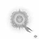 phoenix mandala tattoo design idea