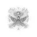 phoenix mandala tattoo design idea