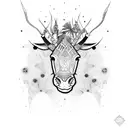 animal drummer tattoo design idea