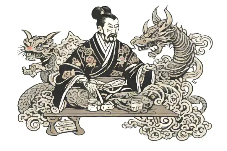 Gambling your life tattoo design idea