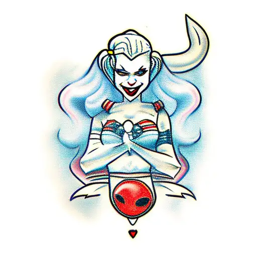 Harley Quinn tattoo design idea