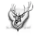 screaming elk tattoo design idea