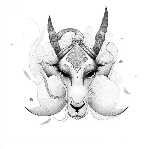 genie tattoo design idea